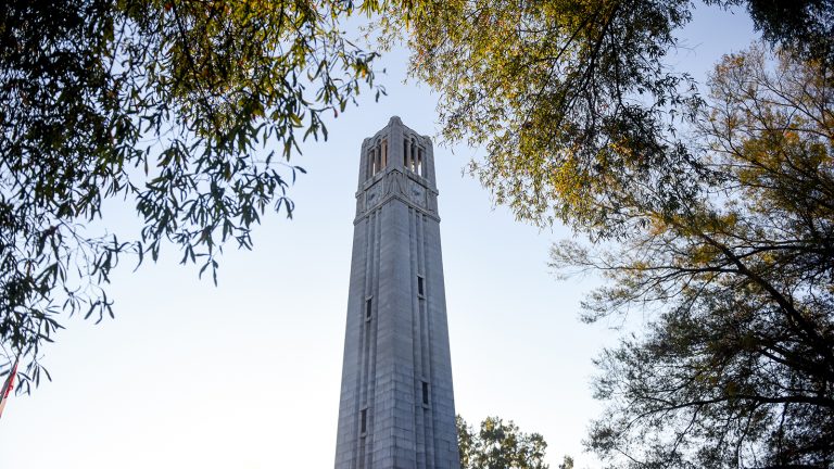 The NC State bell tower